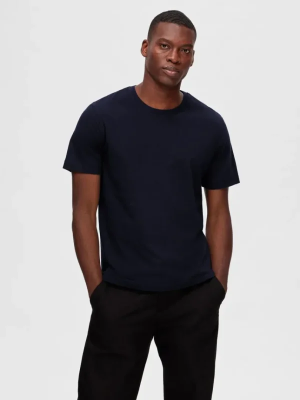 T-shirts>SELECTED 3-PAK BOMULD T-SHIRT Black
