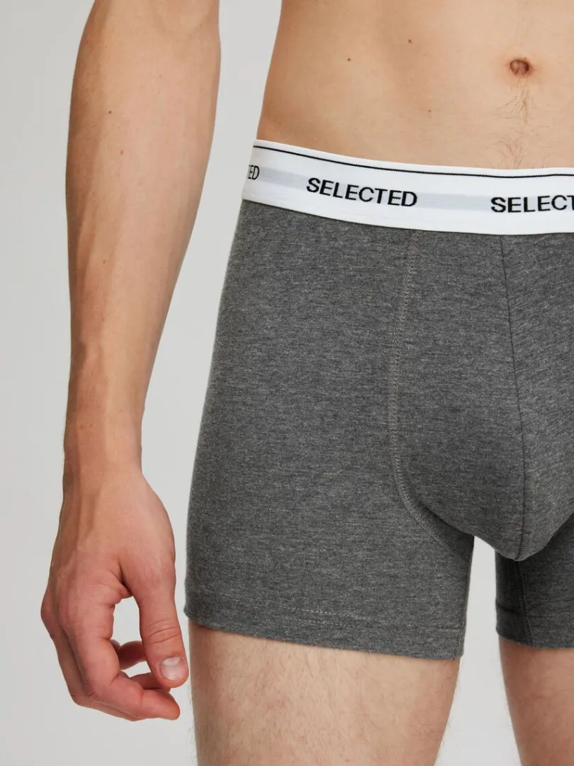 pak_boxershorts_0-4.webp Undertøj>SELECTED 5-PAK BOXERSHORTS Grey