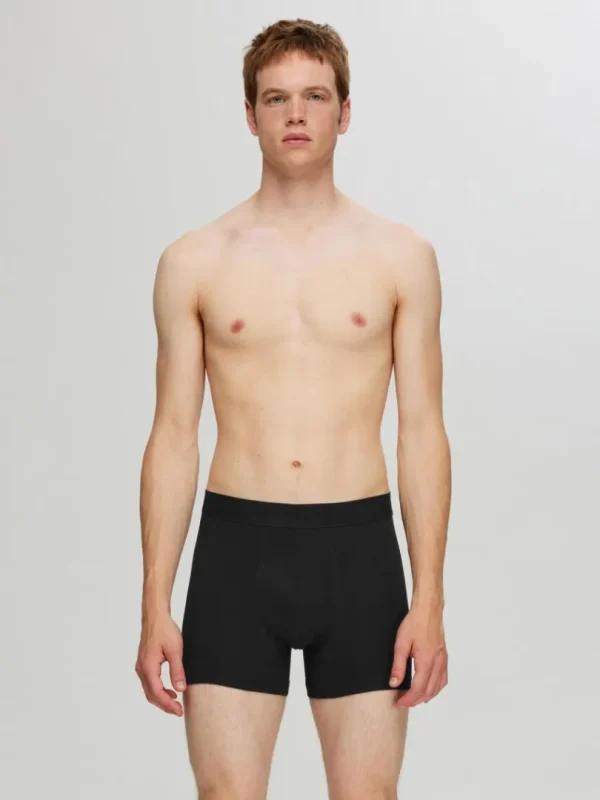 Undertøj>SELECTED 5-PAK BOXERSHORTS Black