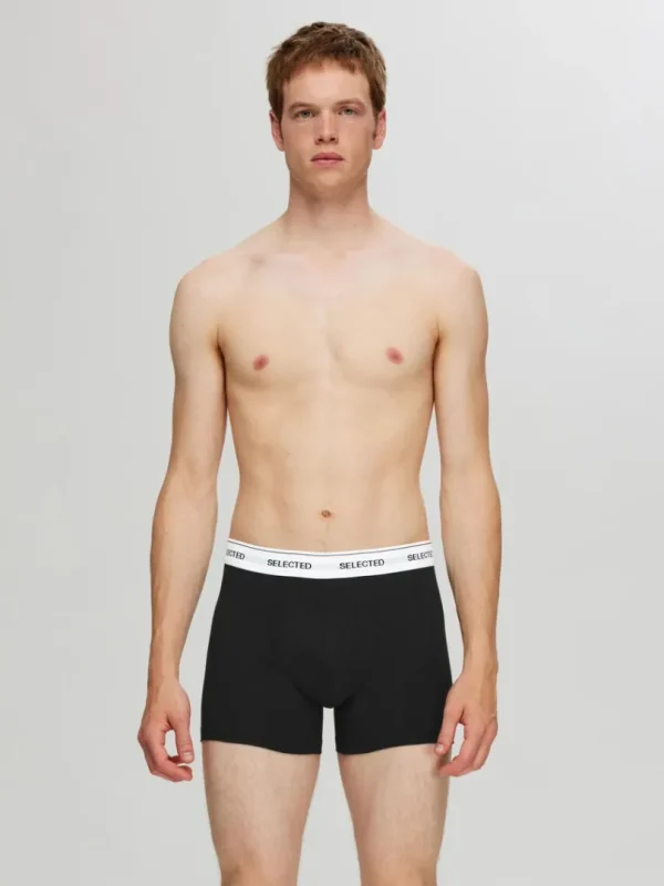 Undertøj>SELECTED 5-PAK BOXERSHORTS Black
