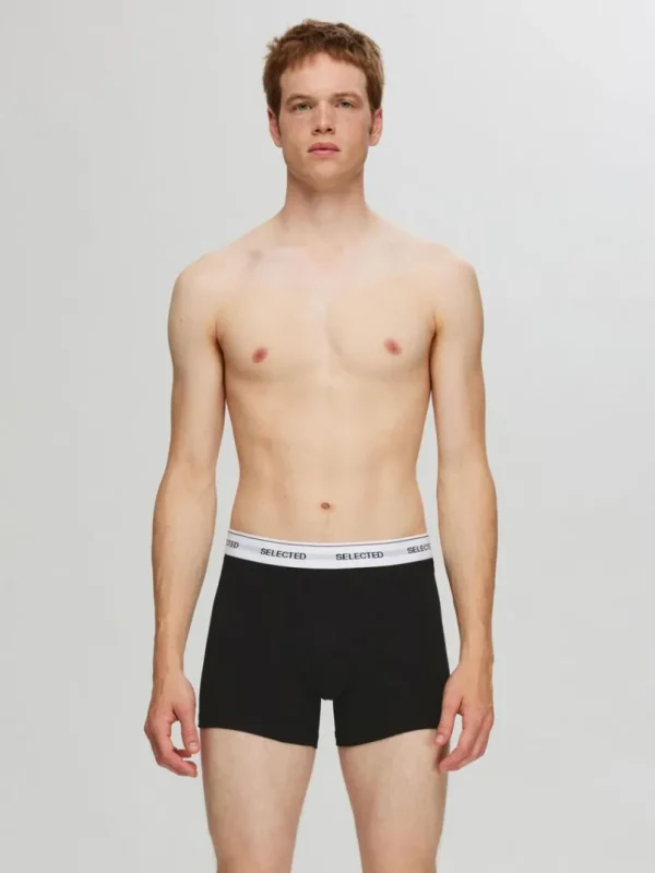 Undertøj>SELECTED 3-PAK BOXERSHORTS Black