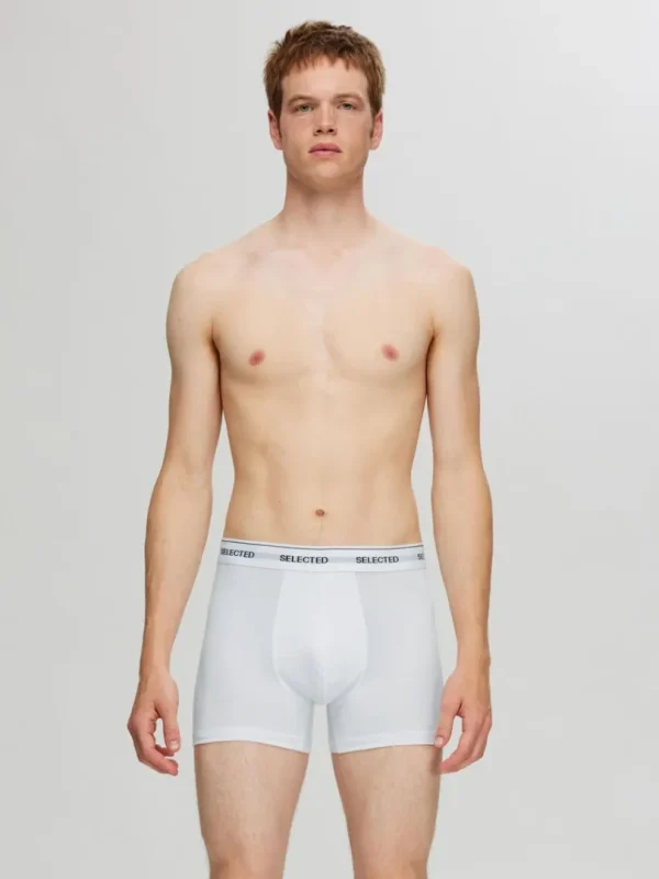 Undertøj>SELECTED 3-PAK BOXERSHORTS White