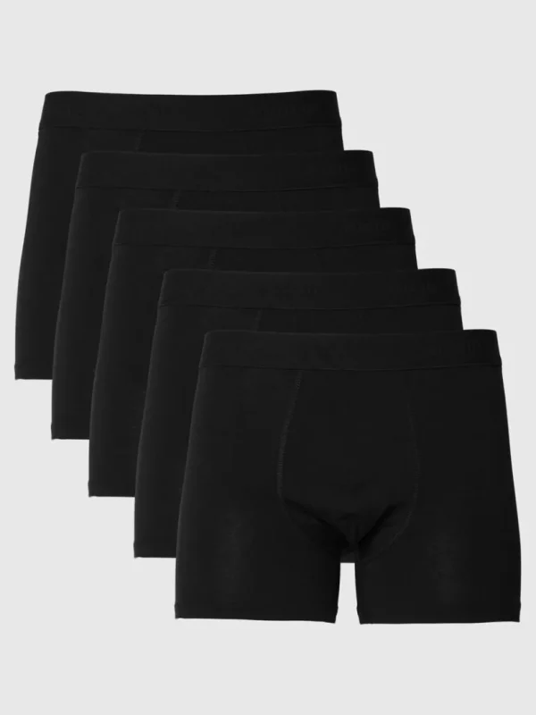 Undertøj>SELECTED 5-PAK BOXERSHORTS Black