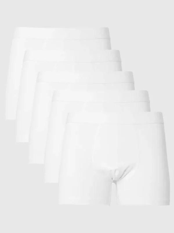 Undertøj>SELECTED 5-PAK BOXERSHORTS White