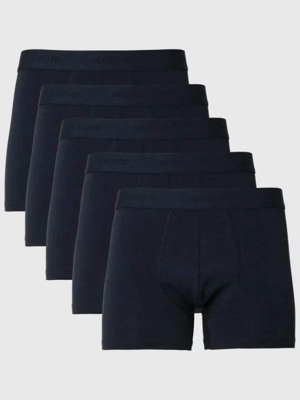 Undertøj>SELECTED 5-PAK BOXERSHORTS Blue