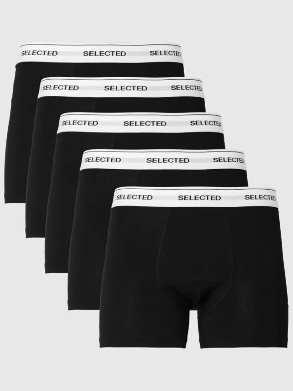 Undertøj>SELECTED 5-PAK BOXERSHORTS Black