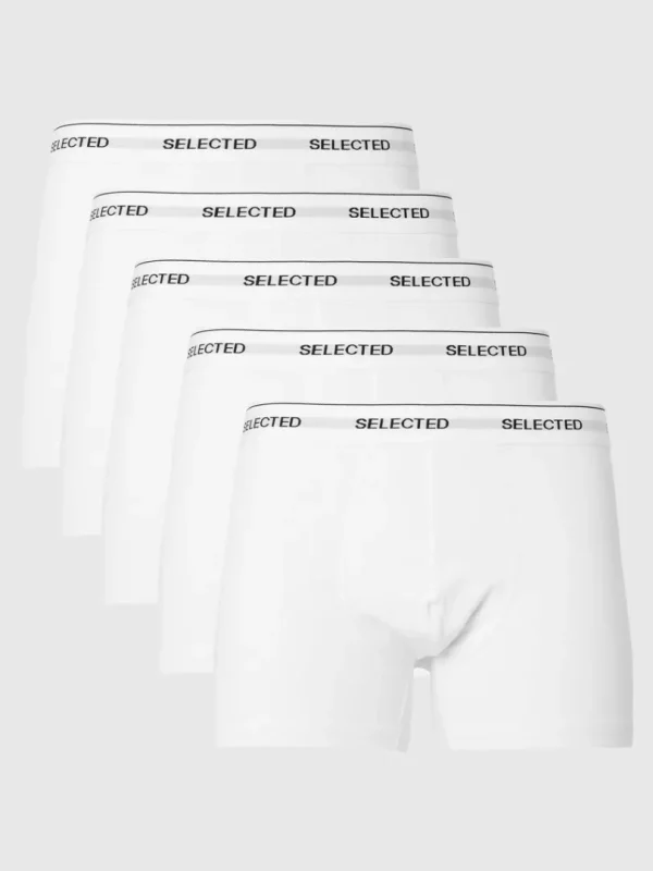 Undertøj>SELECTED 5-PAK BOXERSHORTS White
