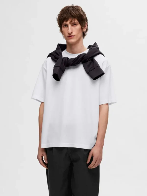 T-shirts>SELECTED 3 PAK T-SHIRT MED RUND HALS White