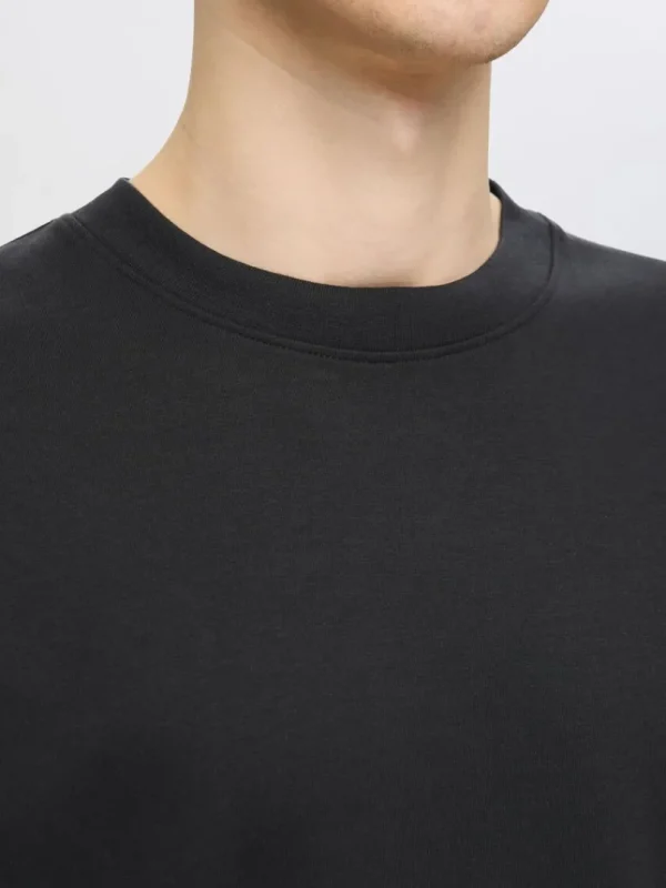 T-shirts>SELECTED 3 PAK T-SHIRT MED RUND HALS Black