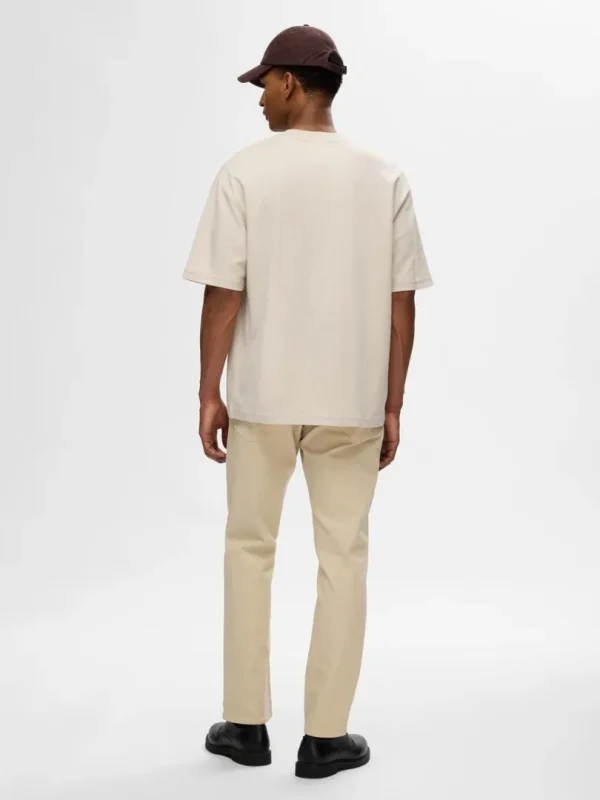 T-shirts>SELECTED 3 PAK T-SHIRT MED RUND HALS Beige