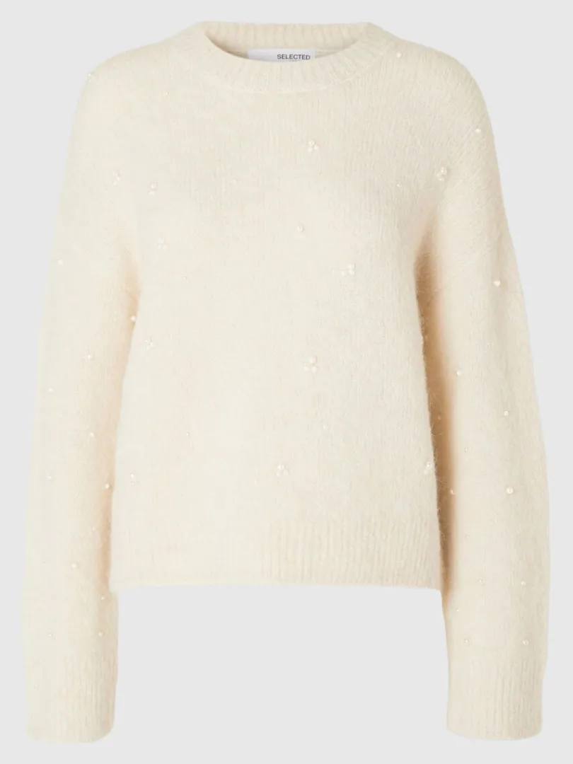 perledetalje_striktrje_5.webp Strik>SELECTED PERLEDETALJE STRIKTRØJE Beige