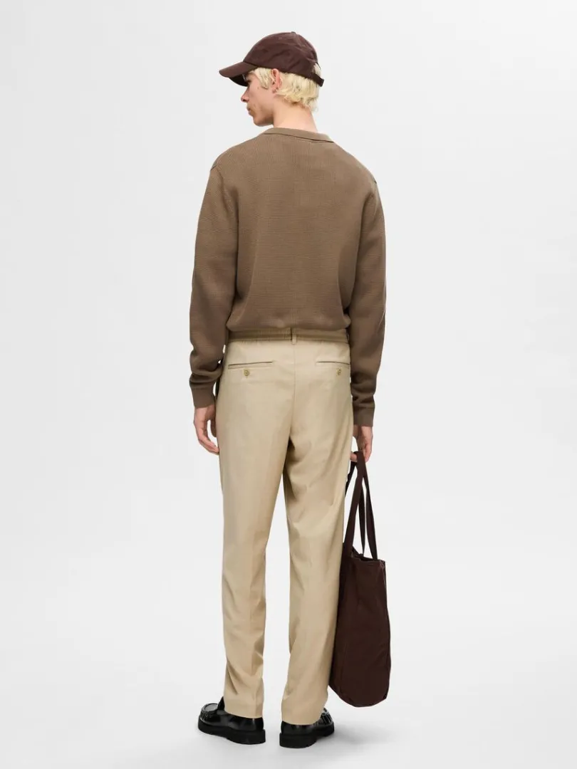 plisseret_bukser_1-5.webp Bukser>SELECTED PLISSERET BUKSER Beige