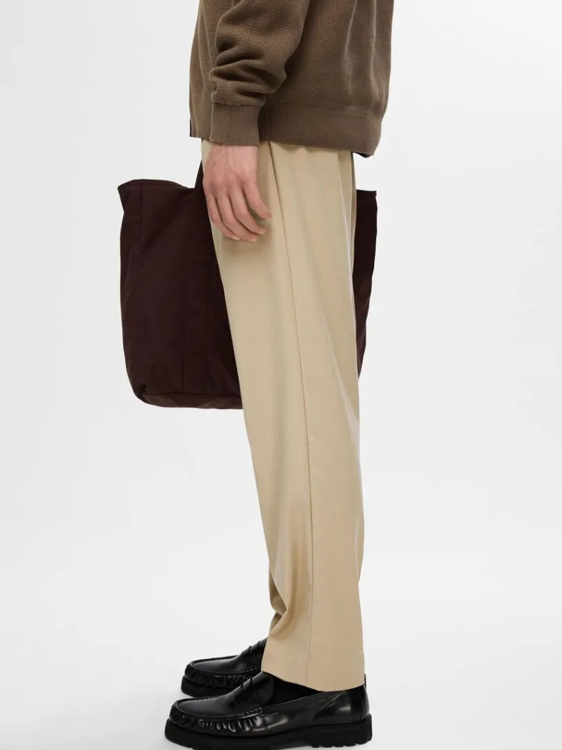 plisseret_bukser_3-5.webp Bukser>SELECTED PLISSERET BUKSER Beige