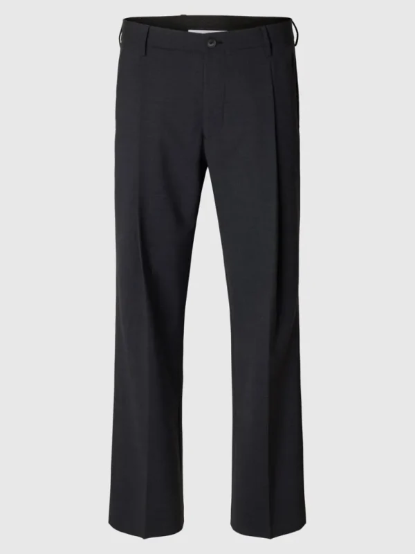 Bukser | Jakkesæt & Blazers>SELECTED PLISSERET LØSTSIDDENDE BUKSER Grey