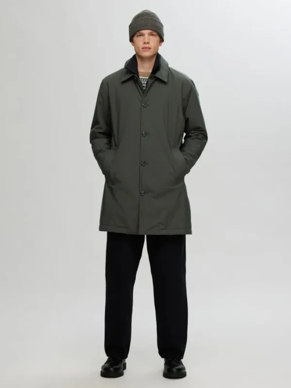 Overtøj>SELECTED POLSTRET 2-I-1 FRAKKE Green