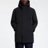 Overtøj>SELECTED POLSTRET PARKA Black
