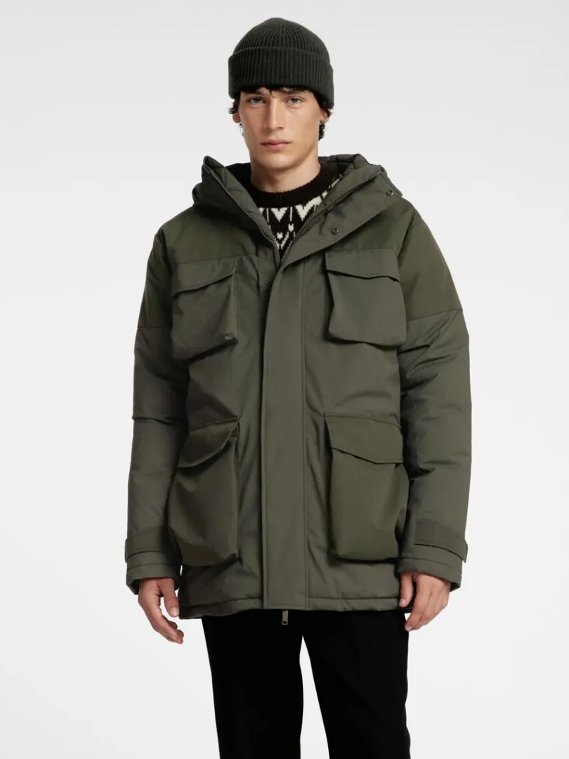 polstret_parka_0-2.webp Overtøj>SELECTED POLSTRET PARKA Green
