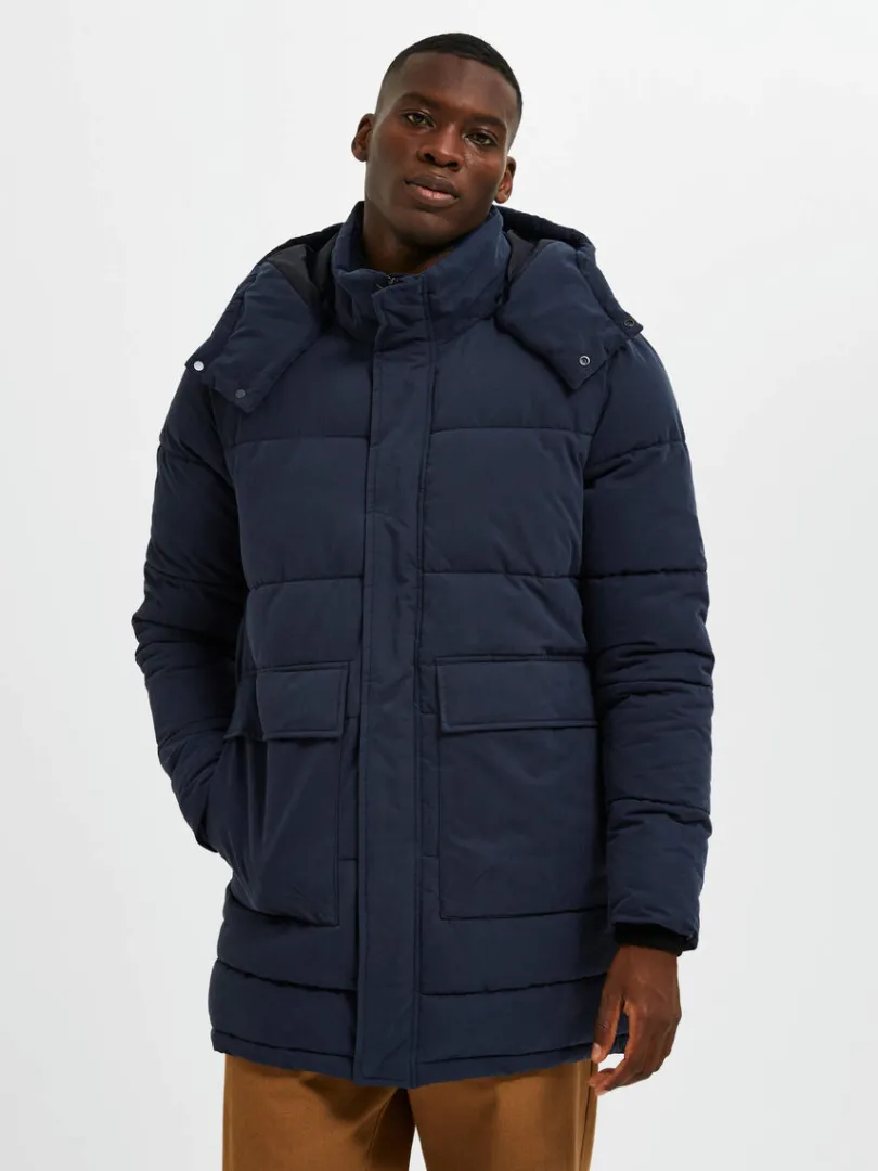 polstret_parka_0-5.webp Overtøj>SELECTED POLSTRET PARKA Blue
