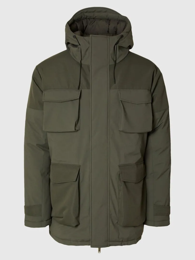 polstret_parka_4-2.webp Overtøj>SELECTED POLSTRET PARKA Green