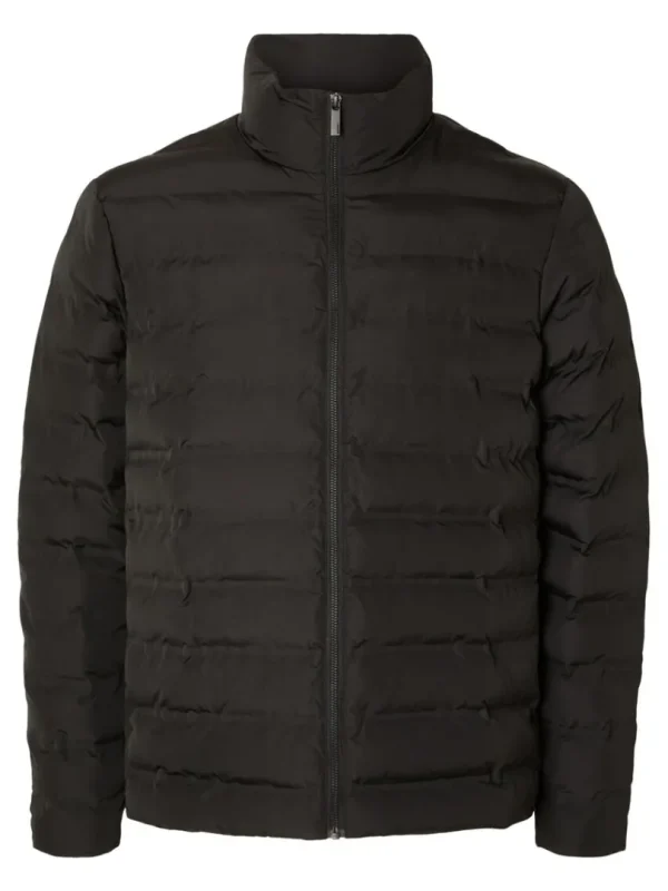 Overtøj>SELECTED POLSTRET QUILTET JAKKE Black
