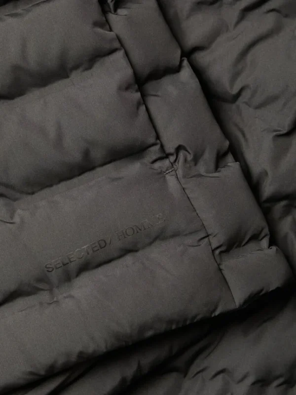Overtøj>SELECTED POLSTRET QUILTET JAKKE Black