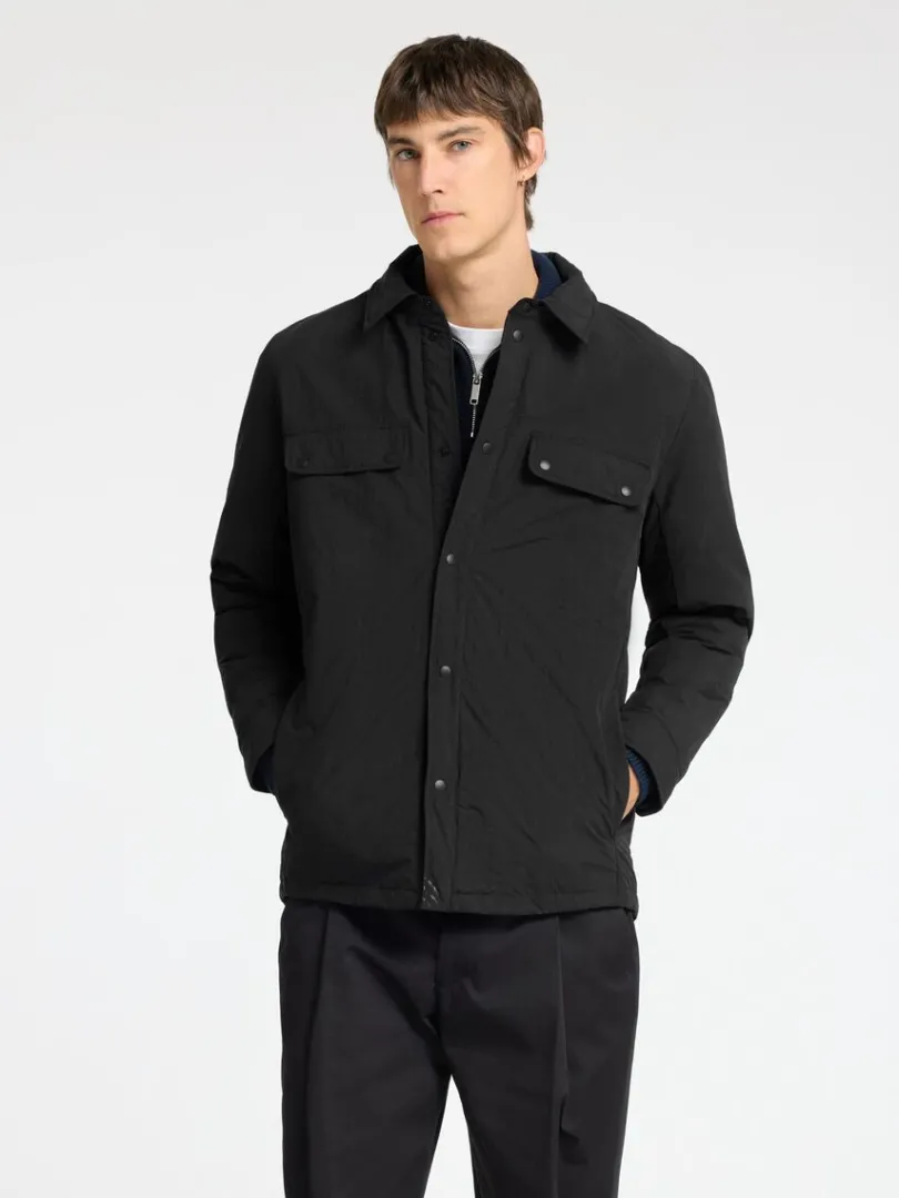 polstret_shacket_0.webp Overtøj>SELECTED POLSTRET SHACKET Black