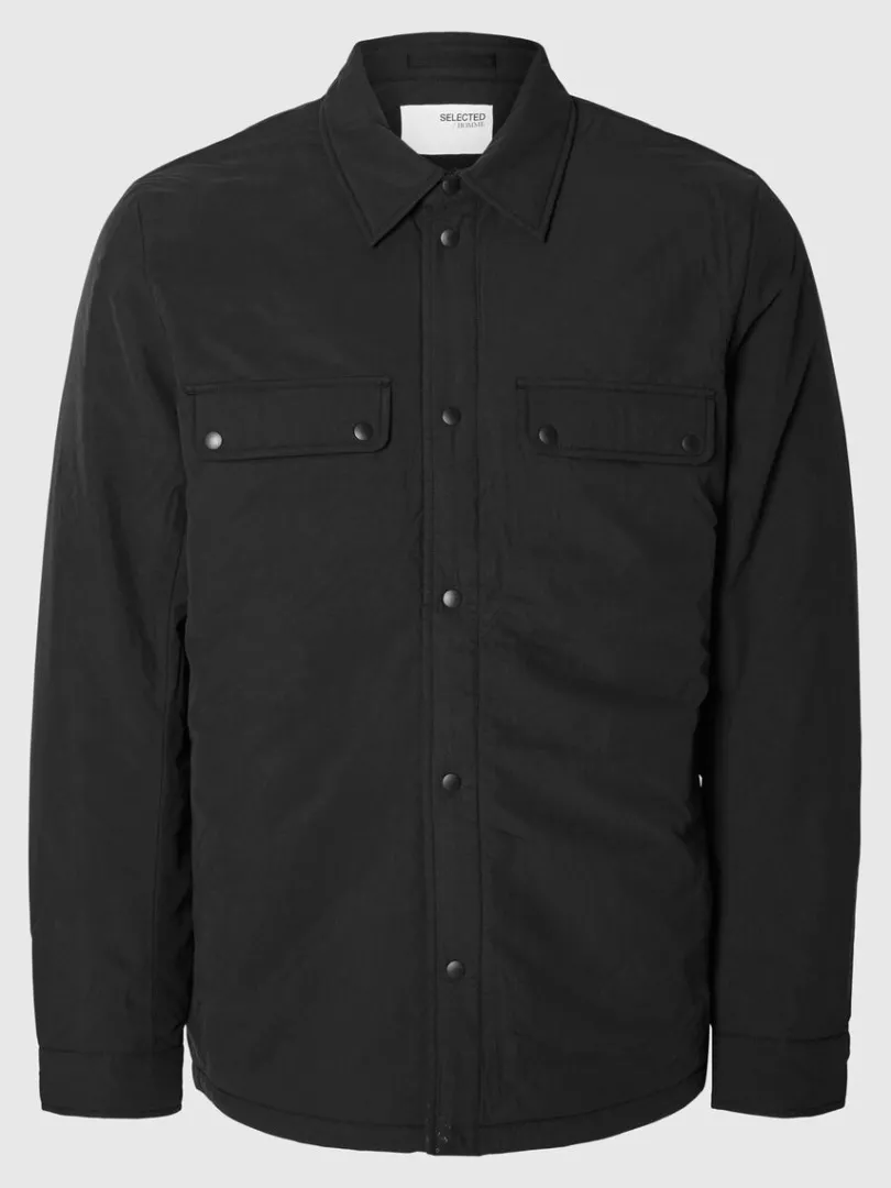 polstret_shacket_4.webp Overtøj>SELECTED POLSTRET SHACKET Black