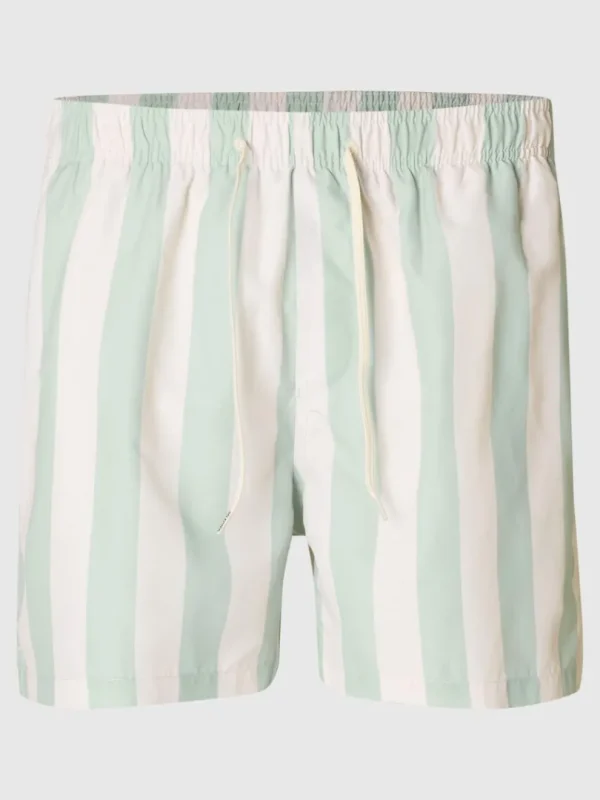 Shorts>SELECTED PRINTEDE BADESHORTS Green