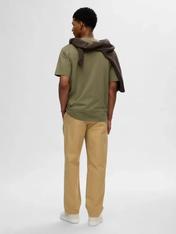 T-shirts>SELECTED PRINTET BOMULD T-SHIRT Green
