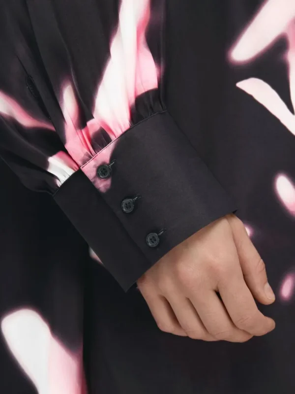Kjoler>SELECTED PRINTET KORT KJOLE Pink