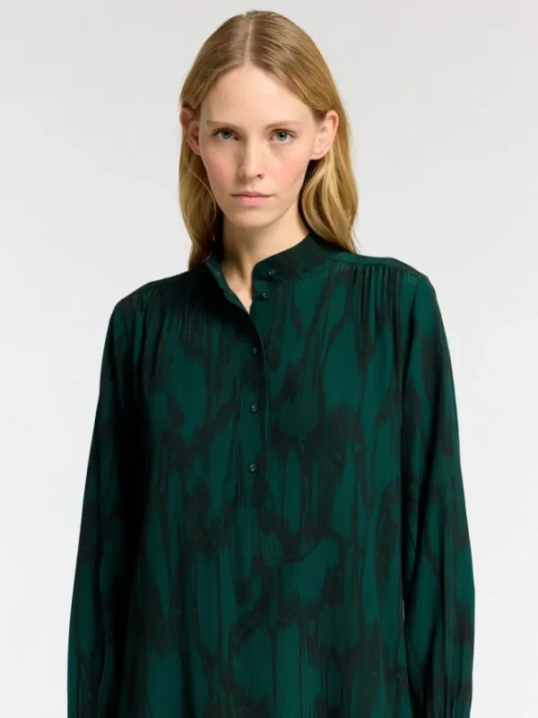 Kjoler>SELECTED PRINTET KORT KJOLE Green