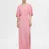 Kjoler>SELECTED PRINTET MAXIKJOLE Pink