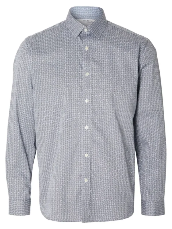 Skjorter>SELECTED PRINTET SKJORTE Blue