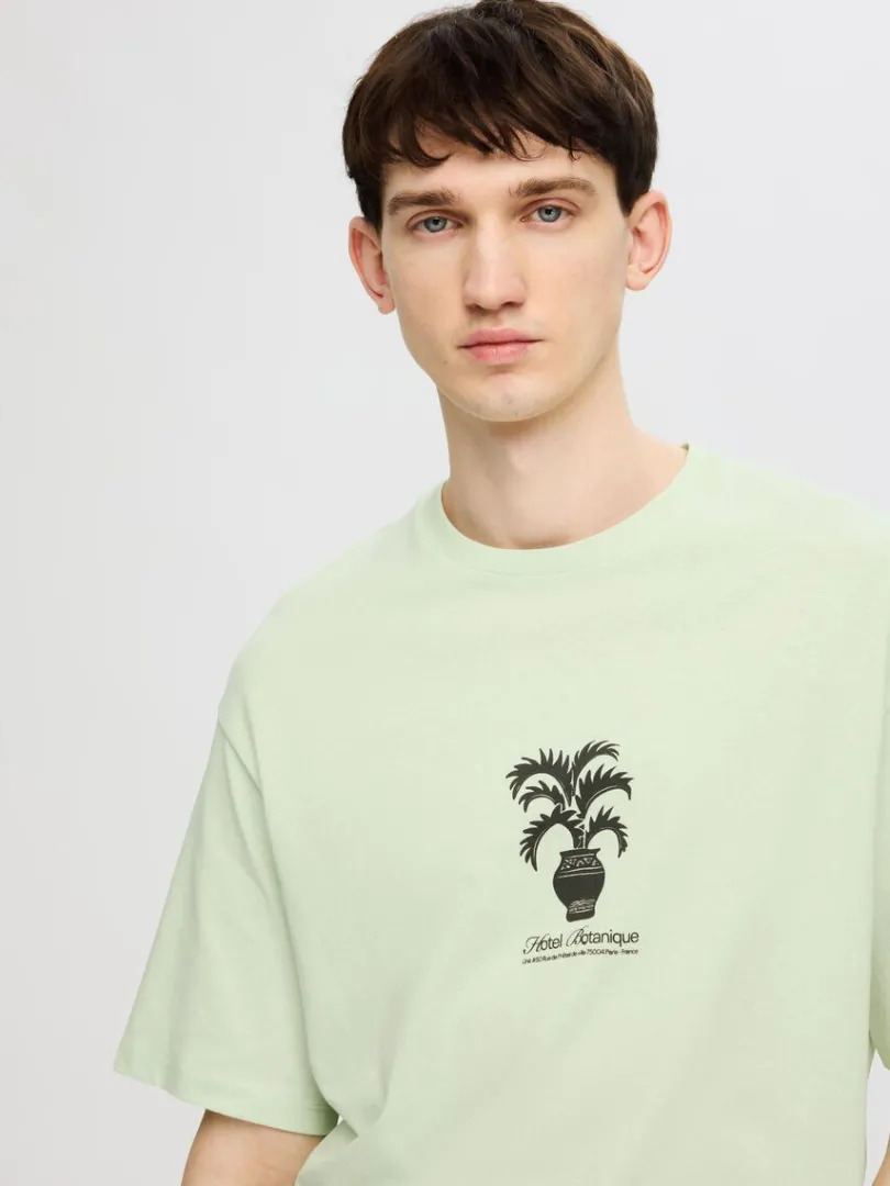 printet_tshirt_2-1.webp T-shirts>SELECTED PRINTET T-SHIRT Green