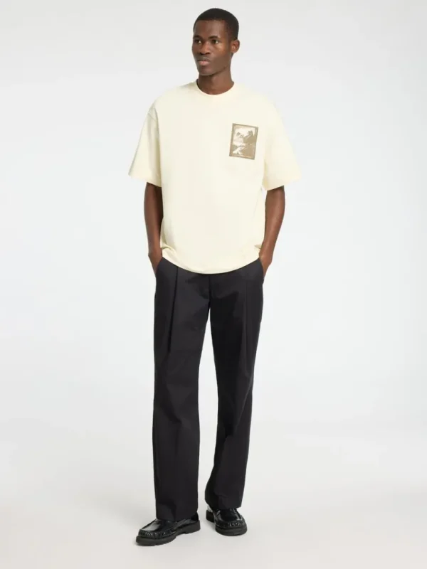 T-shirts>SELECTED PRINTET T-SHIRT MED RUND HALS White