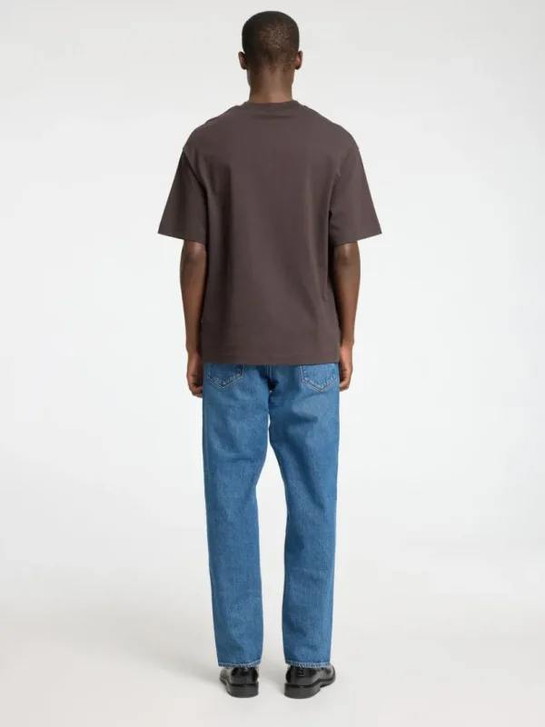 T-shirts>SELECTED PRINTET T-SHIRT MED RUND HALS Brown