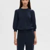 Toppe Og Bluser>SELECTED PUFÆRME SWEATSHIRT Blue