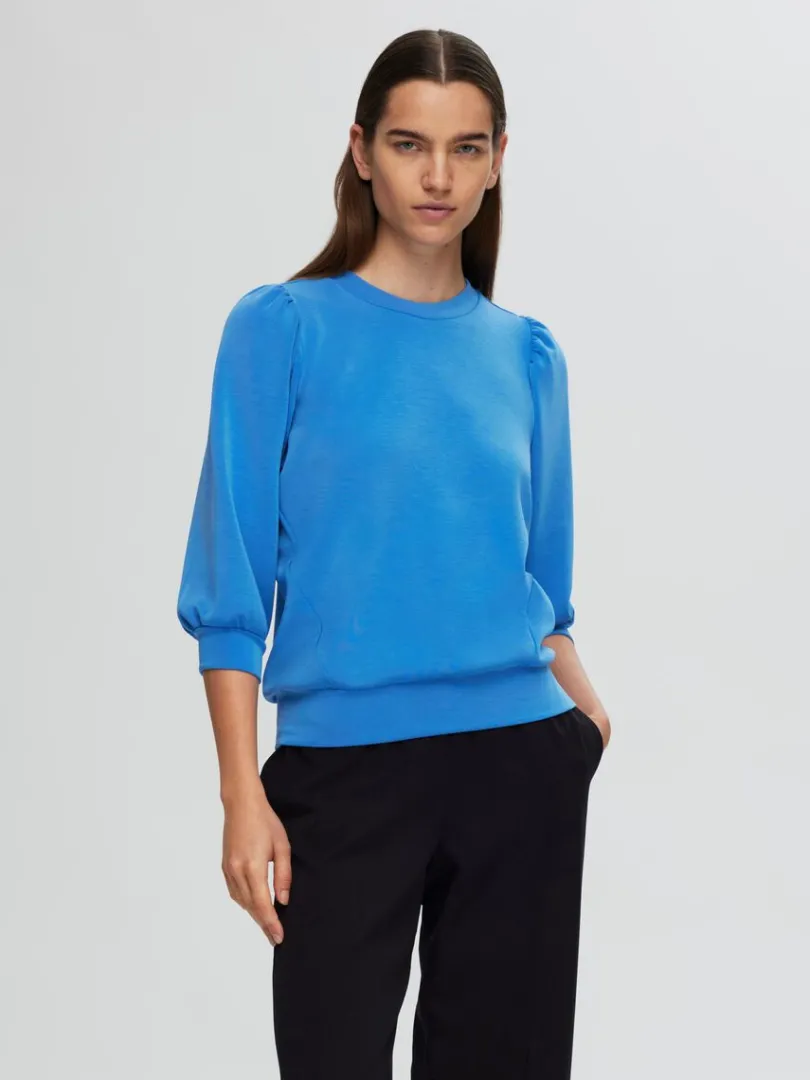 pufrme_sweatshirt_0-5.webp Toppe Og Bluser>SELECTED PUFÆRME SWEATSHIRT Blue
