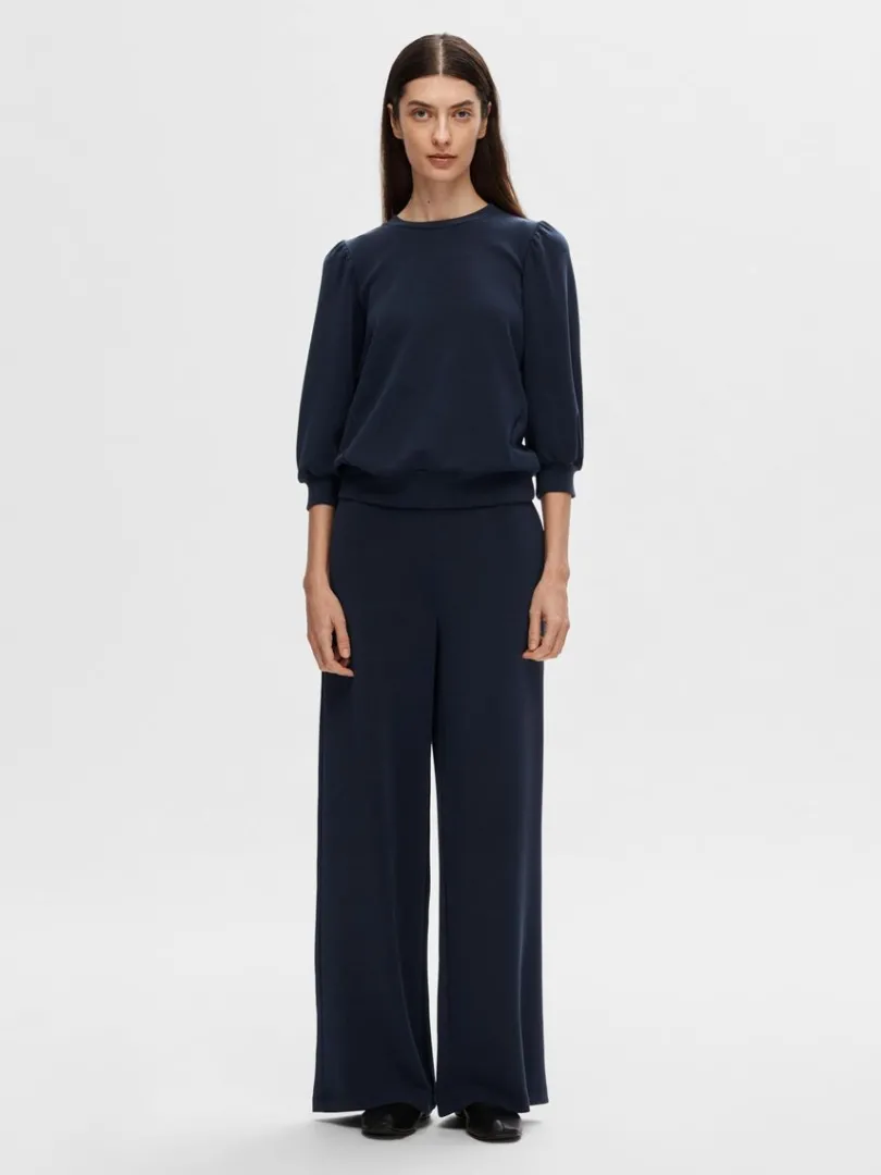 pufrme_sweatshirt_1.webp Toppe Og Bluser>SELECTED PUFÆRME SWEATSHIRT Blue