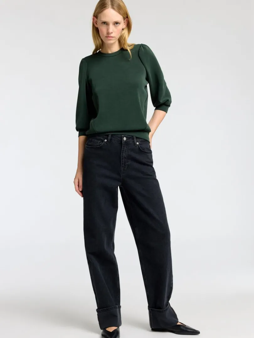 pufrme_sweatshirt_2-1.webp Toppe Og Bluser>SELECTED PUFÆRME SWEATSHIRT Green