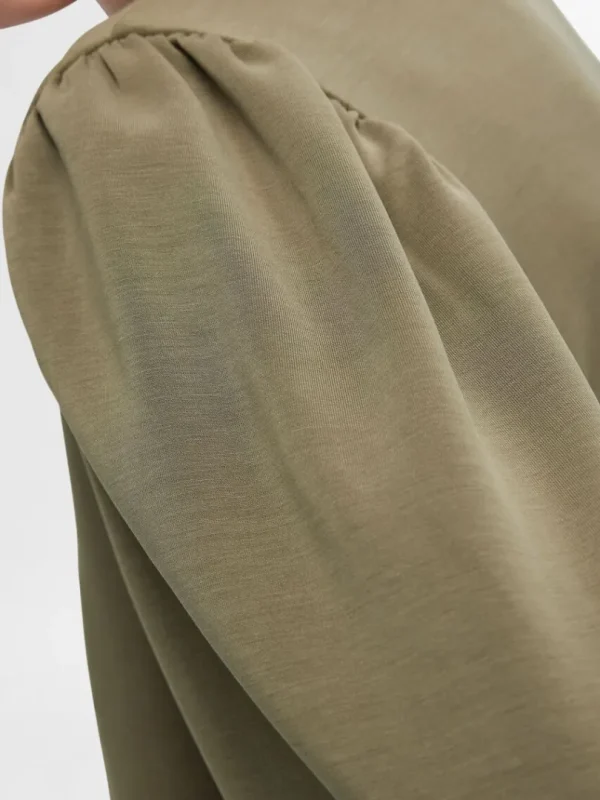Toppe Og Bluser>SELECTED PUFÆRME SWEATSHIRT Green