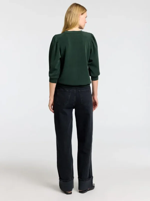 Toppe Og Bluser>SELECTED PUFÆRME SWEATSHIRT Green