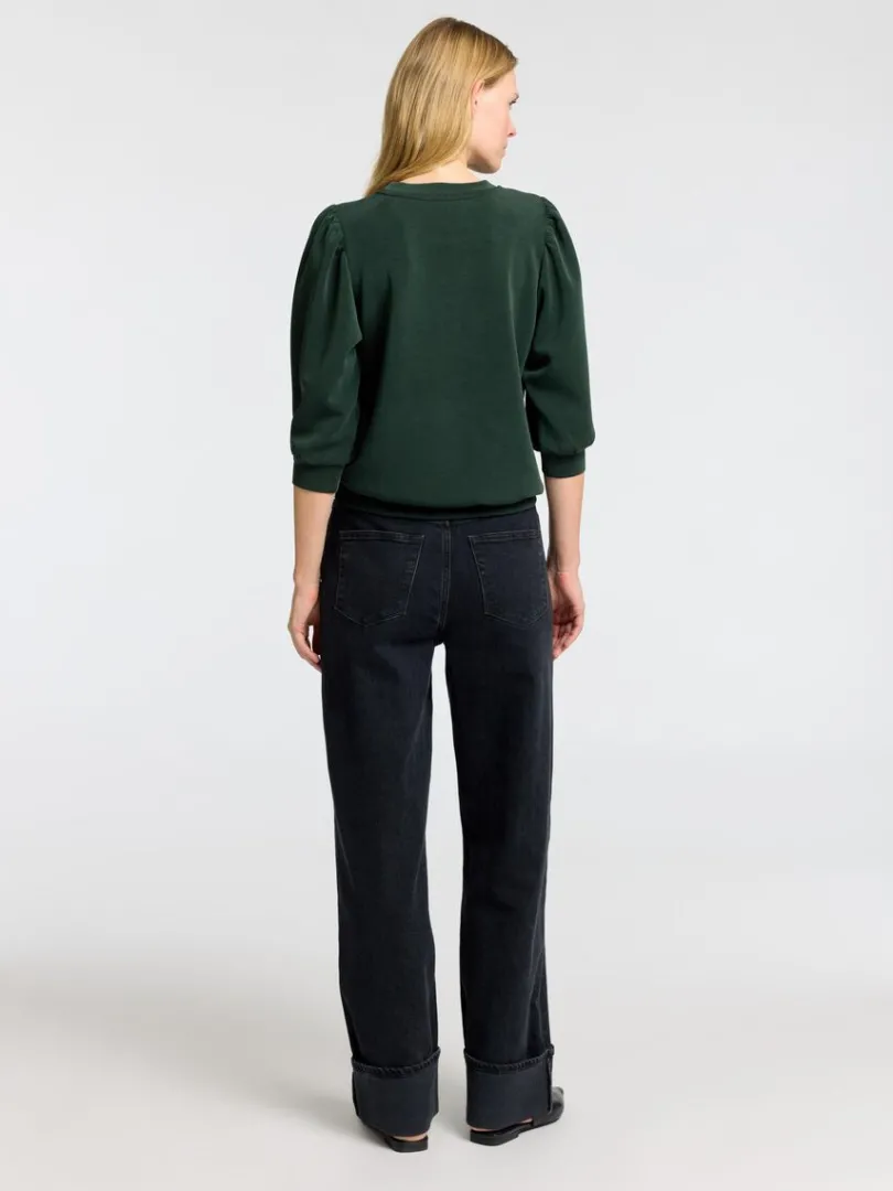 pufrme_sweatshirt_4-1.webp Toppe Og Bluser>SELECTED PUFÆRME SWEATSHIRT Green