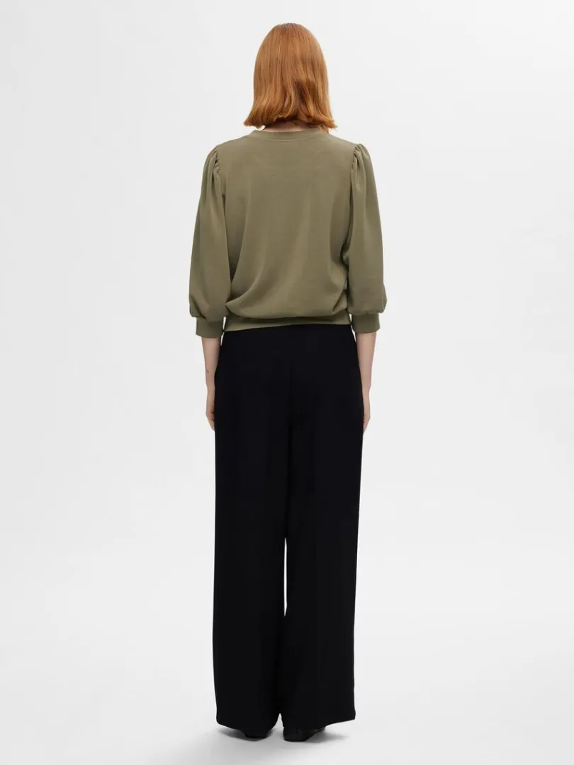 pufrme_sweatshirt_4-2.webp Toppe Og Bluser>SELECTED PUFÆRME SWEATSHIRT Green