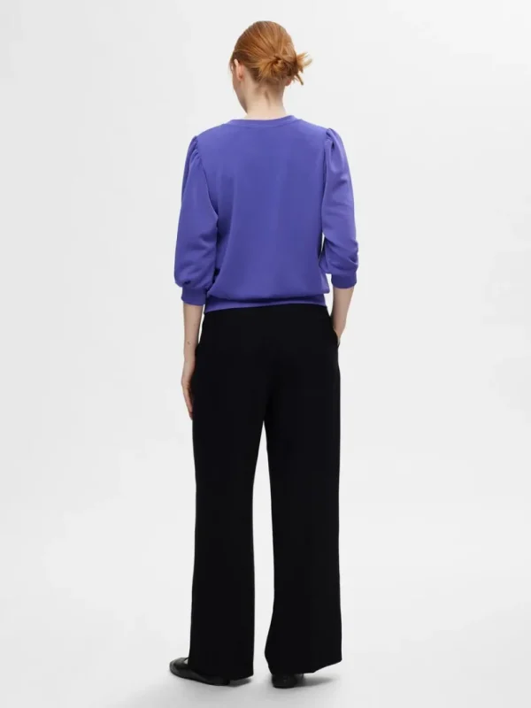 Toppe Og Bluser>SELECTED PUFÆRME SWEATSHIRT Purple