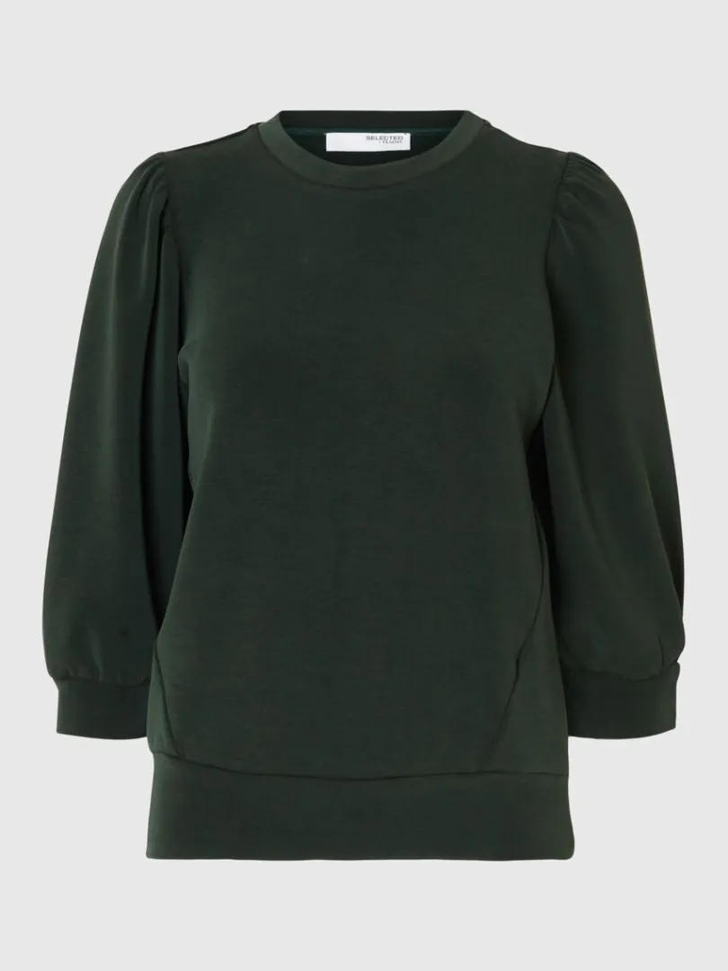 pufrme_sweatshirt_5-1.webp Toppe Og Bluser>SELECTED PUFÆRME SWEATSHIRT Green