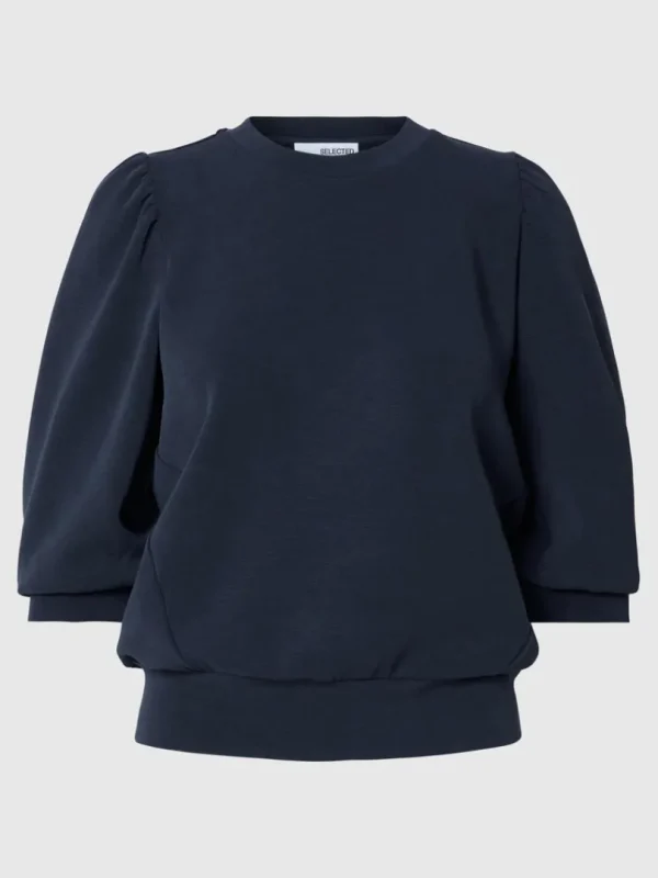 Toppe Og Bluser>SELECTED PUFÆRME SWEATSHIRT Blue