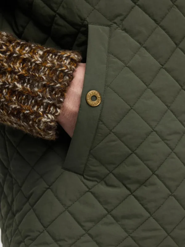 Overtøj>SELECTED QUILTET DYNEVEST Green