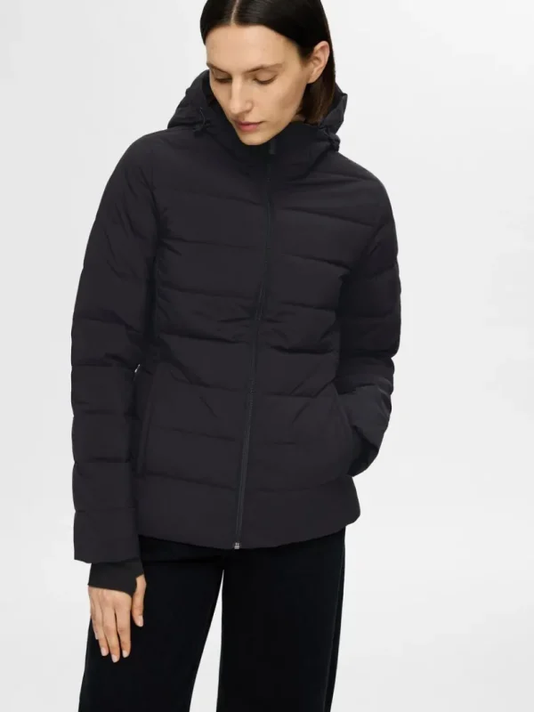 Overtøj>SELECTED RE:DOWN® KORT JAKKE Black