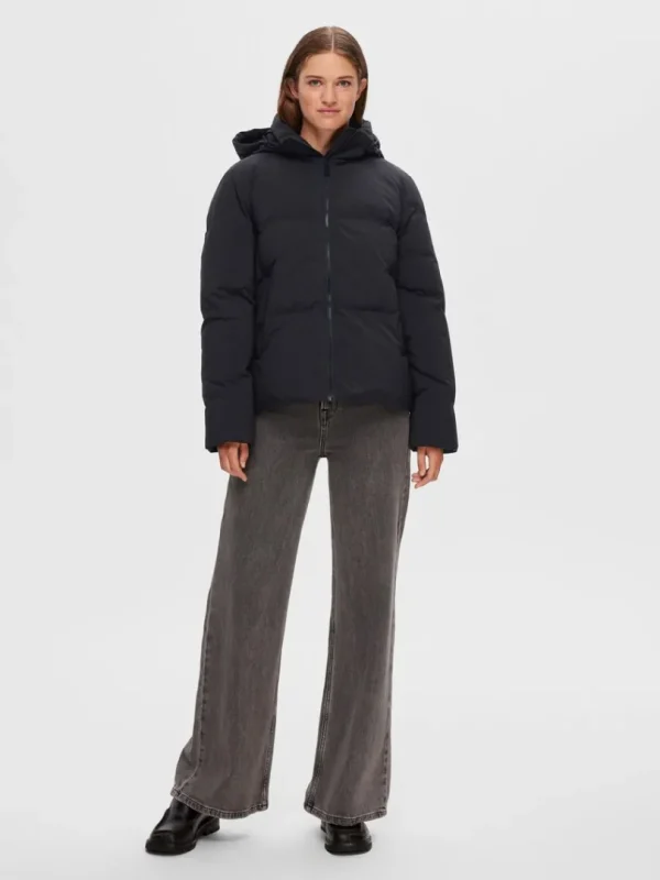 Overtøj>SELECTED RE:DOWN® PUFFERJAKKE Black
